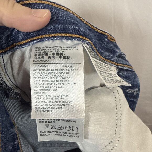 Levi’s Wedgie Button Fly Straight Leg Size 27 Preowned - Picture 12 of 12